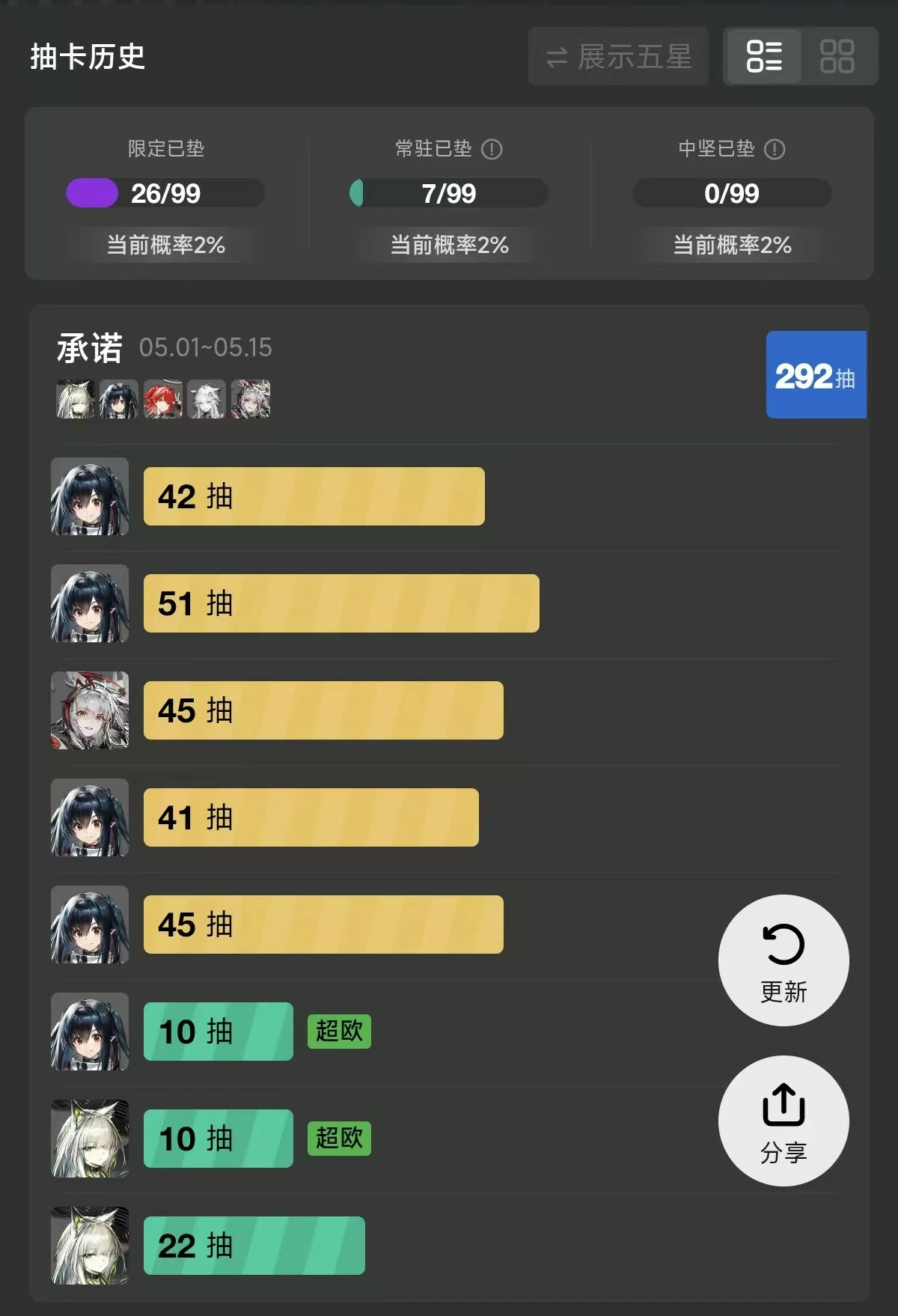 抽卡记录